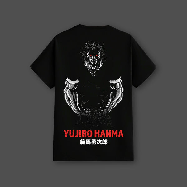 Yujiro Hanma The Ogre Black Regular Fit T-Shirt