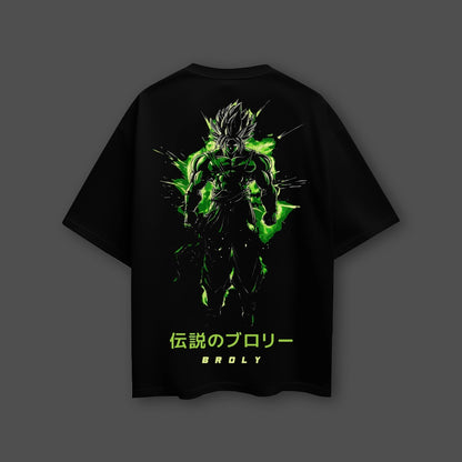 Broly Dragon Ball Z Black Oversized Fit T-Shirt