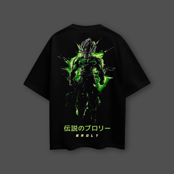 Broly Dragon Ball Z Black Oversized Fit T-Shirt