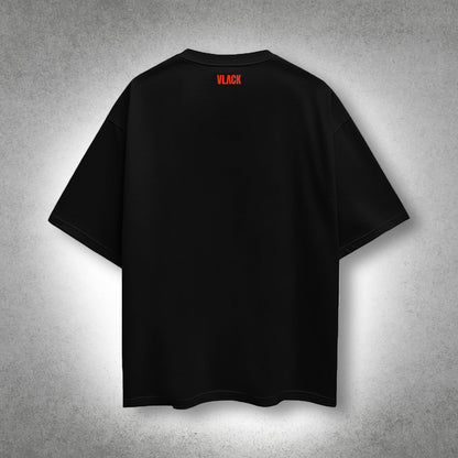 VLACK - SHOCKWAVE SOUL – Black Oversized T-Shirt