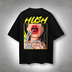 VLACK - Silence Speaks Loudest – Black Oversized T-Shirt