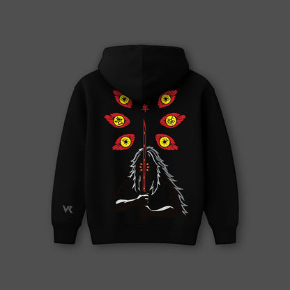 Vlack Kokushibo - Oversized Black Hoodie