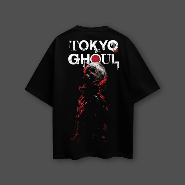 Tokyo Ghoul – Masked Identity Oversized T-Shirt - Front Puff Print