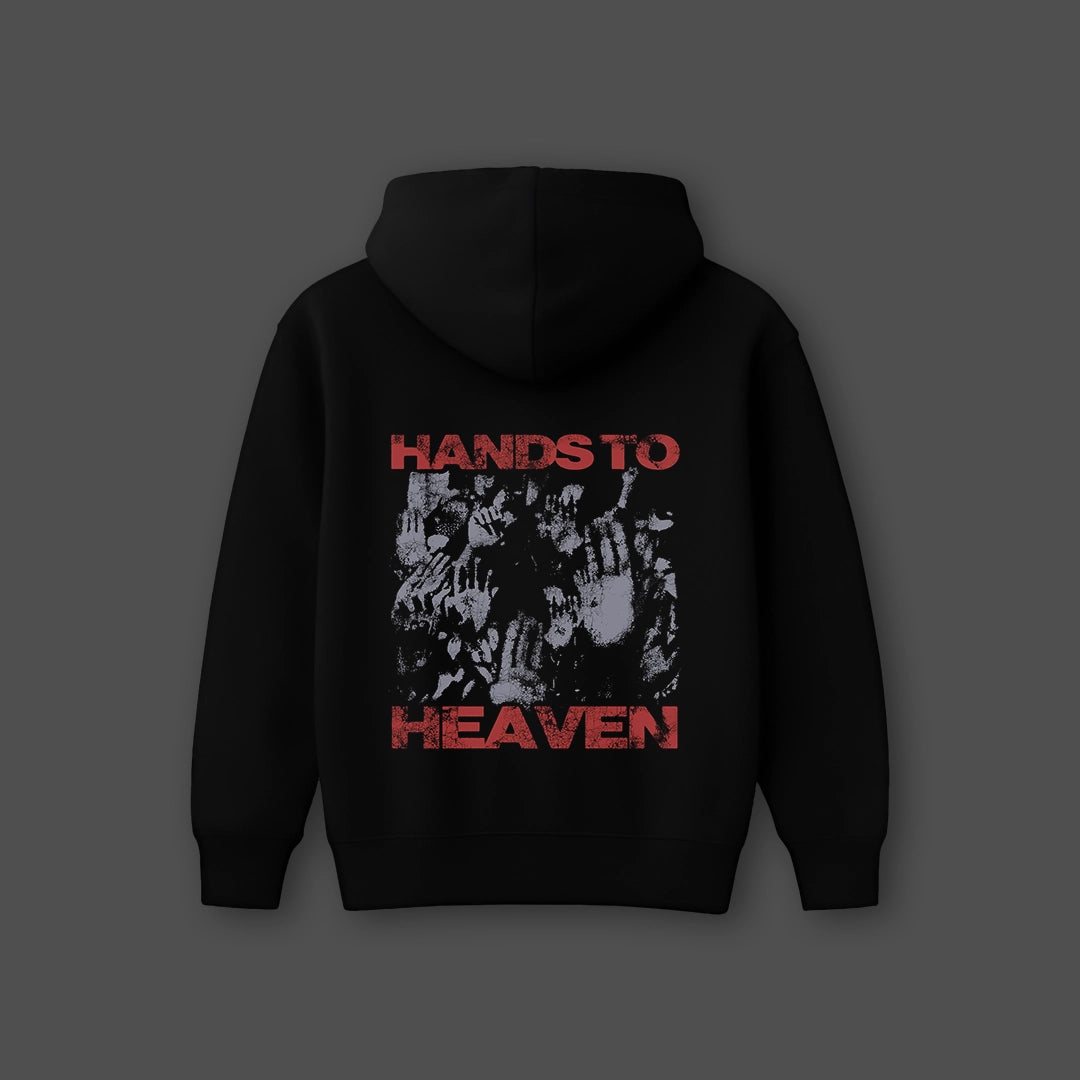 Vlack Hands To Heaven - Oversized Black Hoodie
