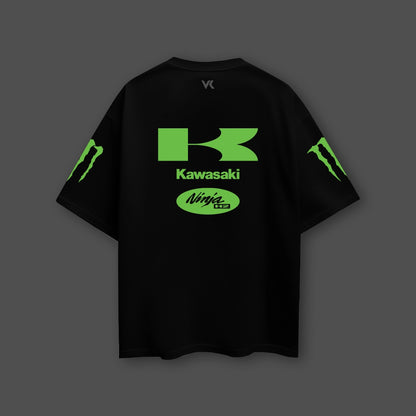 Vlack Kawasaki ZX10R Black Oversize Fit Tshirt