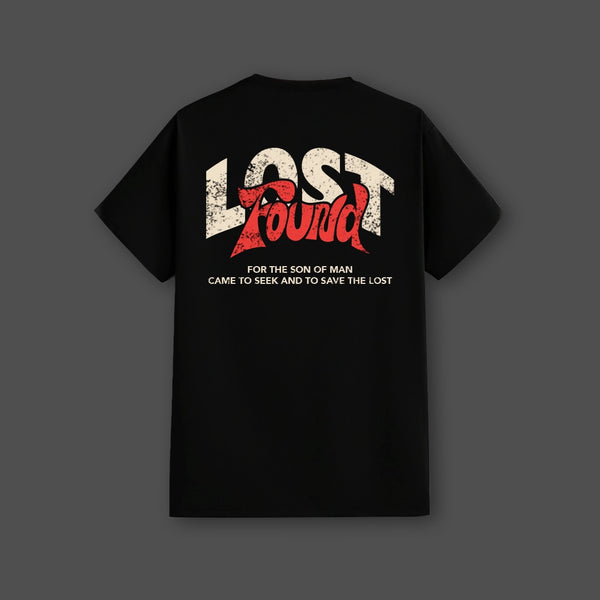 Lost and Found Regular Fit Black T-Shirt