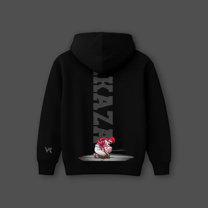 Vlack Akaza Entry - Oversized Black Hoodie