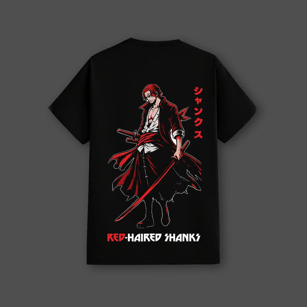 Red-Haired Shanks Regular Fit Black T-Shirt