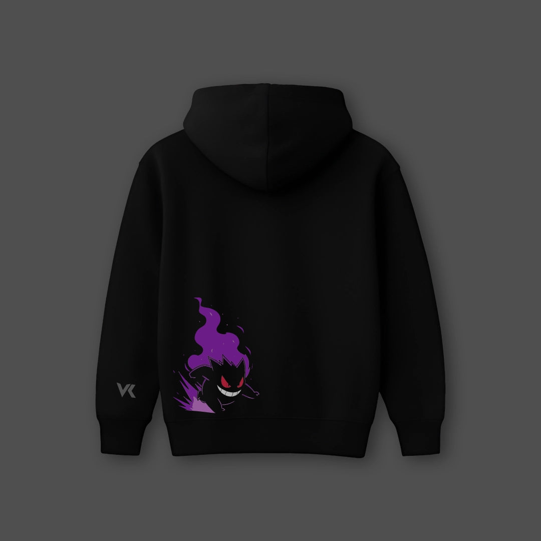 Vlack Gengar - Oversized Black Hoodie