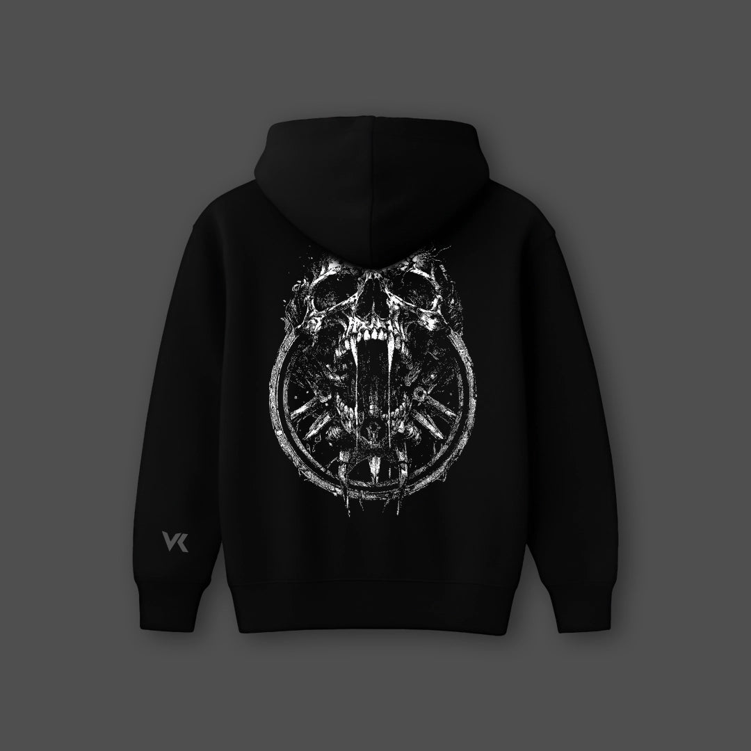 Vlack Bite The Rich Black Oversized Hoodie