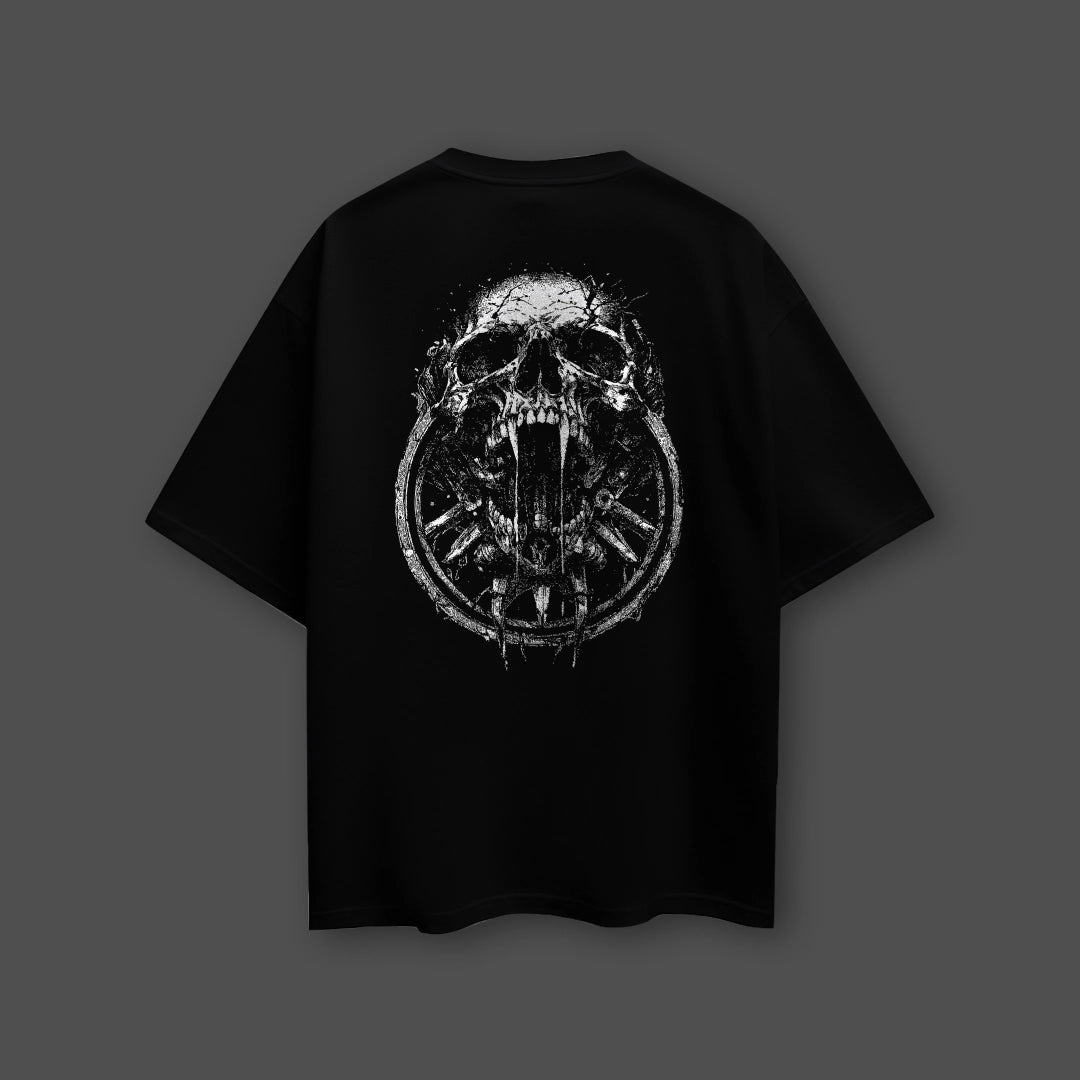 Vlack Bite The Rich Black Oversized Fit Tshirt