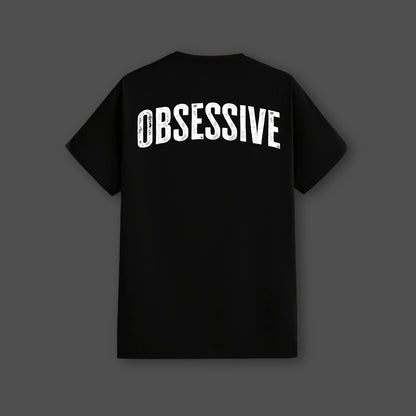Vlack Obsessive - Black Regular Fit T-Shirt