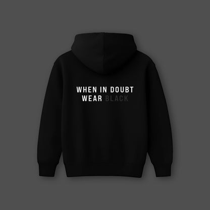 Vlack Wear Black - Oversized Black Hoodie