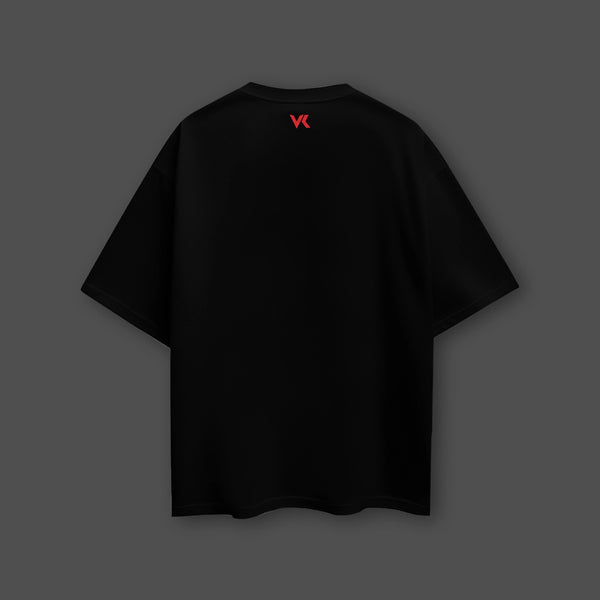 Vlack Invincible Unstoppable - Black Oversize Fit T-Shirt - 2