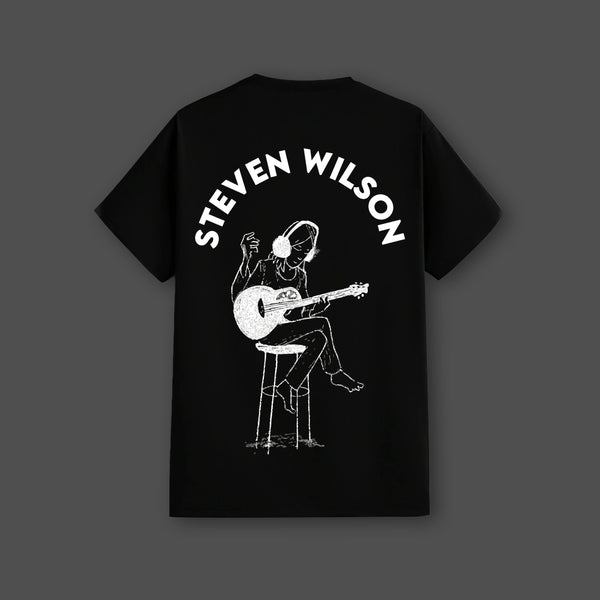 Steven Wilson Guitar Regular Fit Black T-Shirt