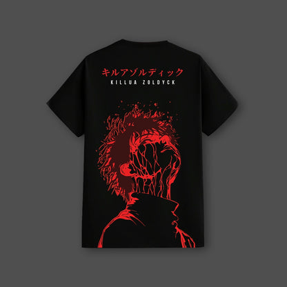 Killua Zoldyck Hunter x Hunter Black Regular Fit T-Shirt