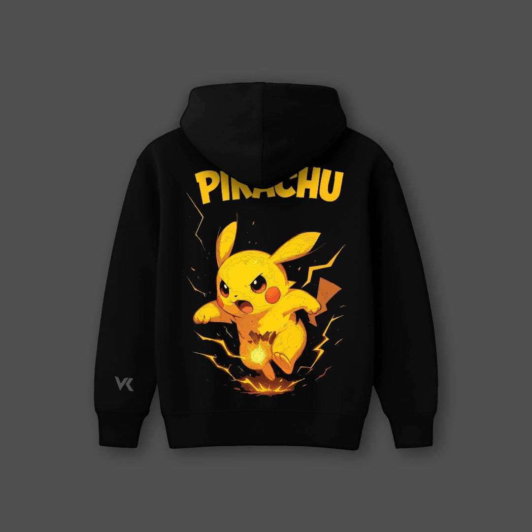 Vlack Pikachu - Oversized Black Hoodie