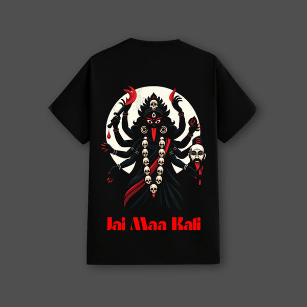 Jai Maa Kali Regular Fit Black T-Shirt