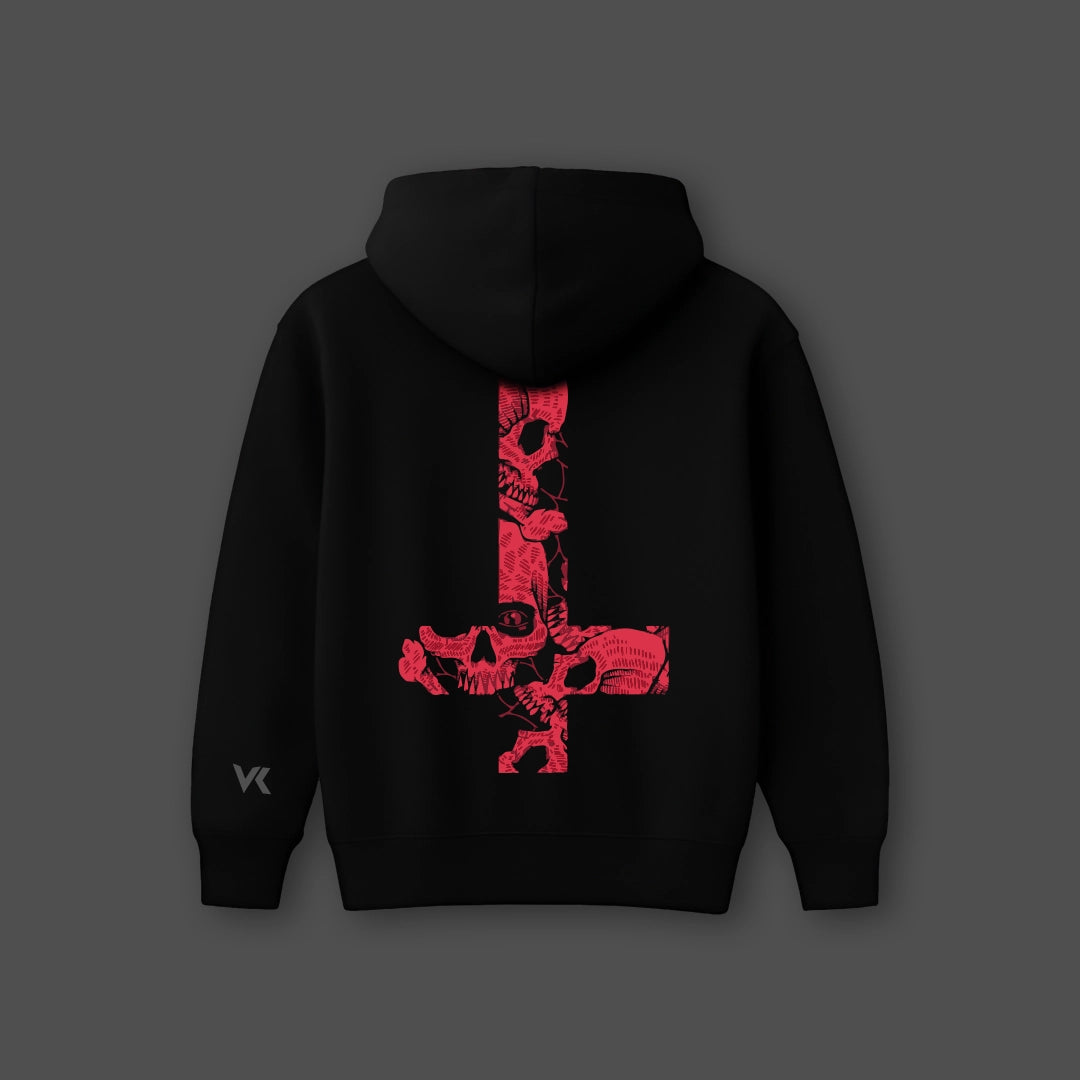 Vlack Regrets Black Oversized Hoodie