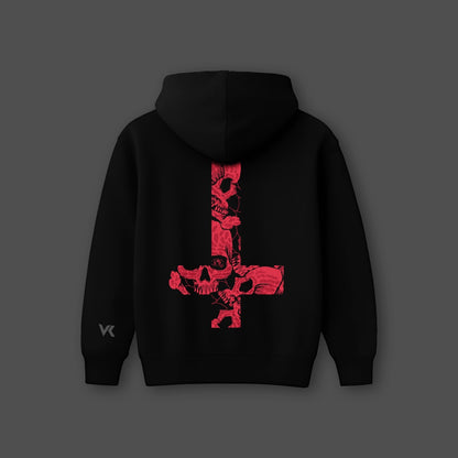 Vlack Regrets Black Oversized Hoodie