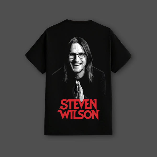 Steven Wilson Portrait Regular Fit Black T-Shirt
