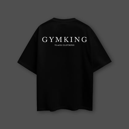Vlack Gymking - Black Oversize Fit T-Shirt