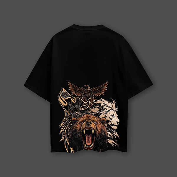 Legends of the Wild - Black Oversize Fit Tshirt