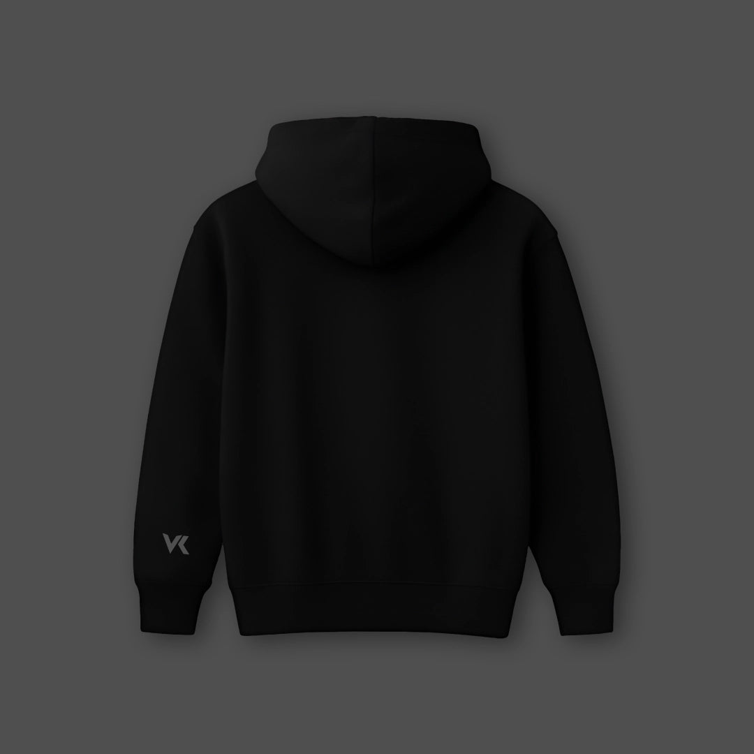 Vlack HELL Black Oversized Hoodie