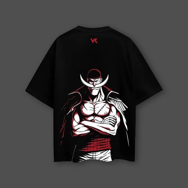 Whitebeard (Edward Newgate) Oversized Fit Black T-Shirt