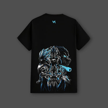 Vegeta Saiyan Evolution – Regular Fit Black T-Shirt