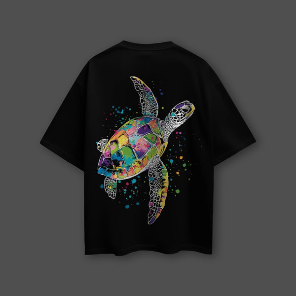 Wanderer of Depths - Black Oversize T-Shirt