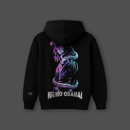 Vlack Iguro Obanai - Oversized Black Hoodie