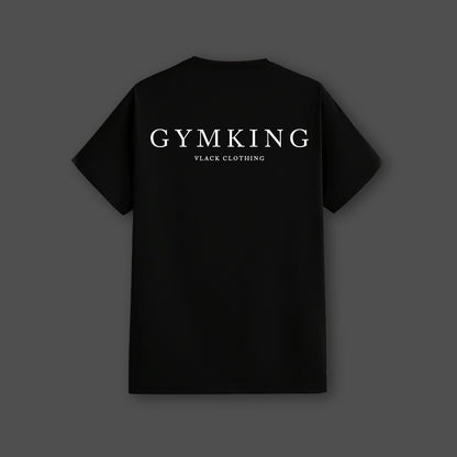 Vlack Gymking - Black Regular Fit T-Shirt