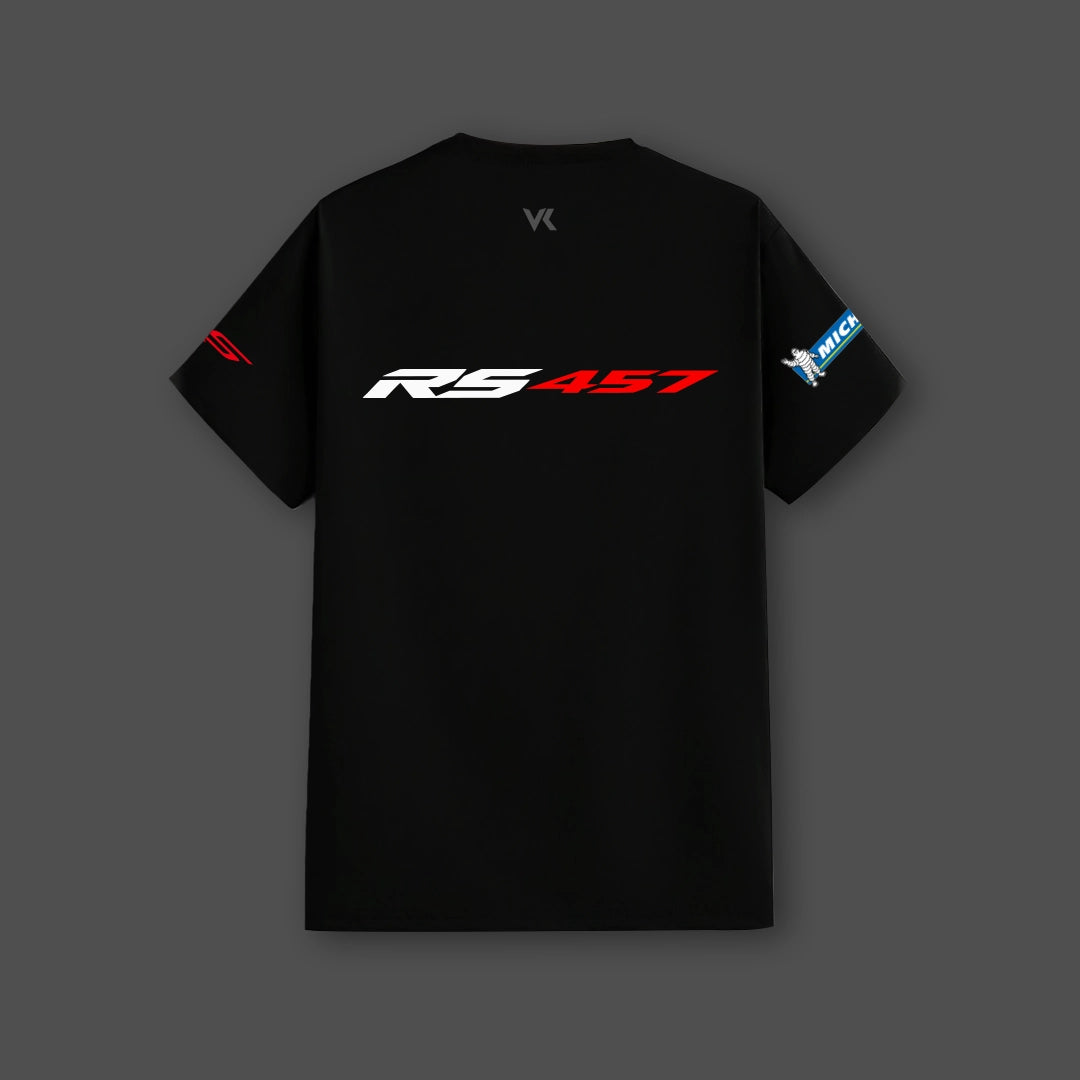 Vlack Aprillia RS457 Black Regular Fit Tshirt