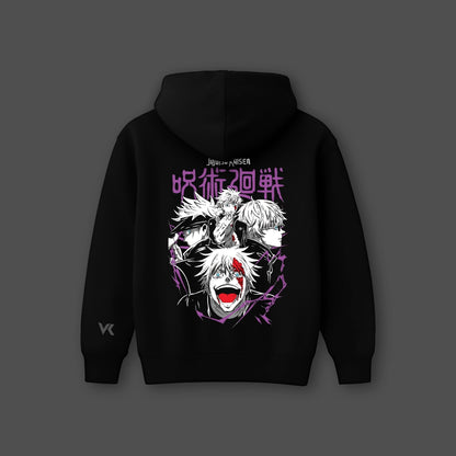 Vlack Saturo Gojo - Black Oversized Hoodie