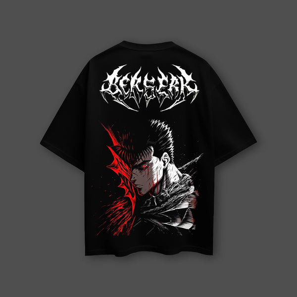 Berserk - Pain into Power - Black Oversize Fit T-Shirt