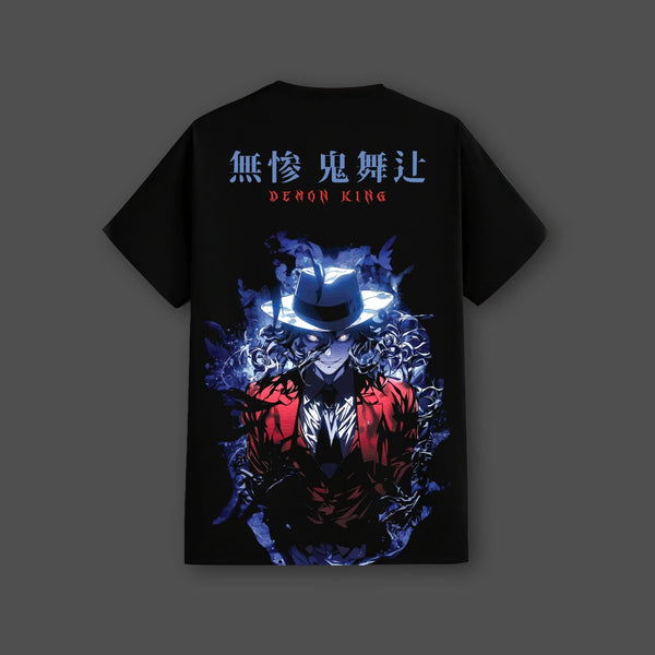 Demon King Muzan Regular Fit Black T-Shirt