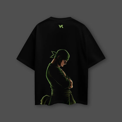 Zoro (One Piece) Oversized Fit Black T-Shirt
