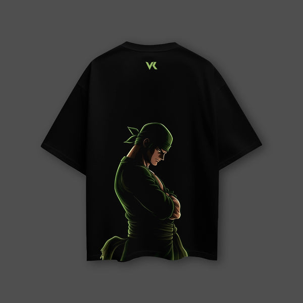 Zoro (One Piece) Oversized Fit Black T-Shirt
