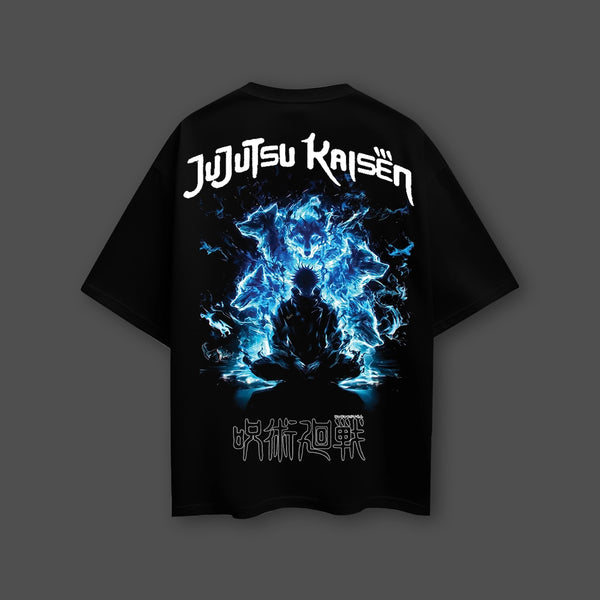 Jujutsu Kaisen - Cursed Power, Pure Focus - Black Oversize Fit T-Shirt