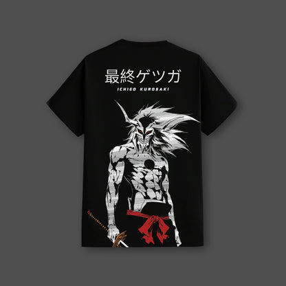 Ichigo Kurosaki Final Getsuga Tenshou Black Regular Fit T-shirt