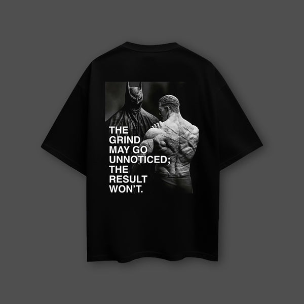 Grind Result Won't Oversized Fit Black T-Shirt