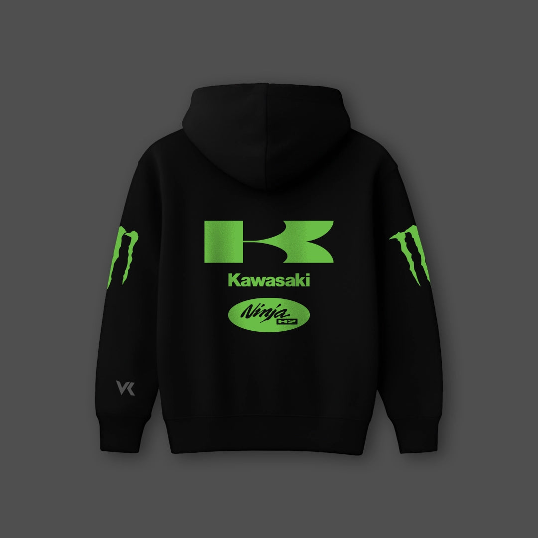 Vlack Kawasaki ZX10R Black Oversized Hoodie