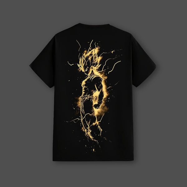 Saiyan Spark - Black Regular Fit T-Shirt