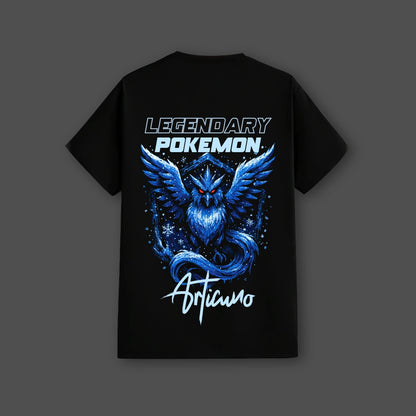 Articuno Regular Fit Black T-Shirt