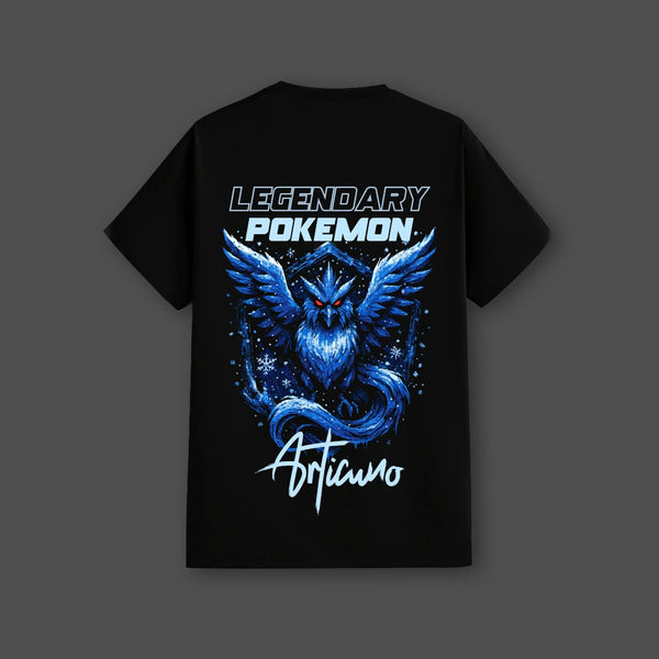 Articuno Regular Fit Black T-Shirt