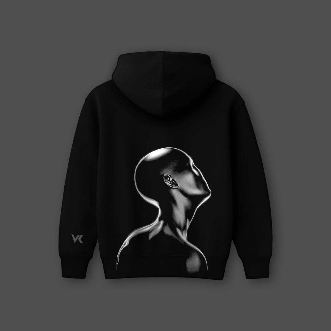 Vlack I Don’t Belong Here - Oversized Black Hoodie