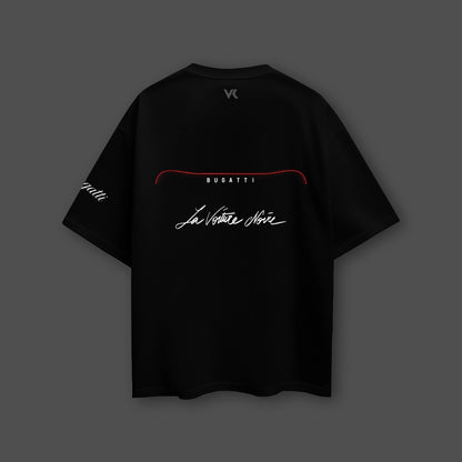 Vlack Bugatti Motorsports Black Oversize Fit Tshirt