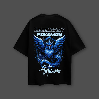 Articuno Oversized Fit Black T-Shirt