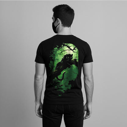 Shadow Panther - Front 3D Print - Black Regular Fit T-Shirt